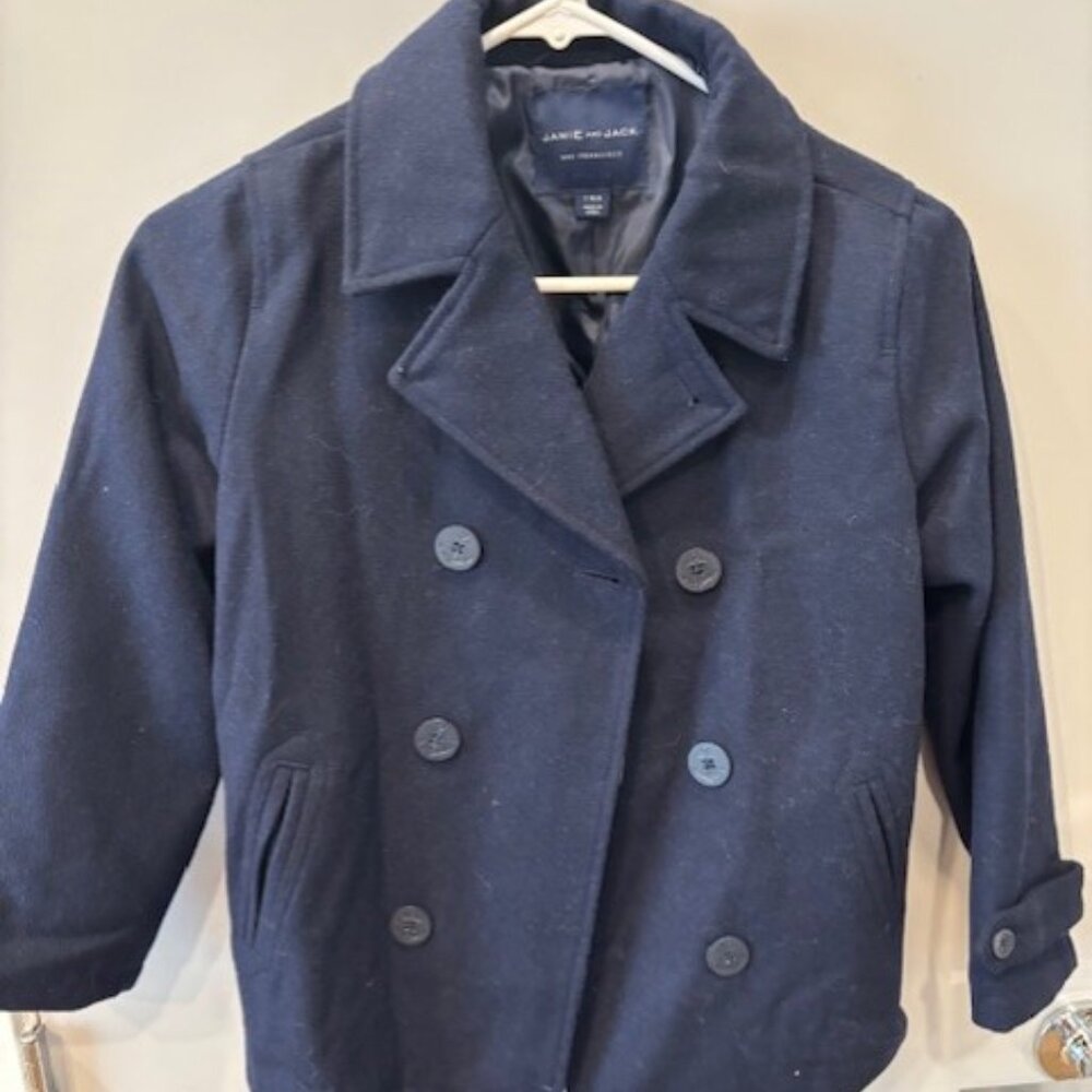 Janie and Jack Wool Holiday Coat - Size 7-8